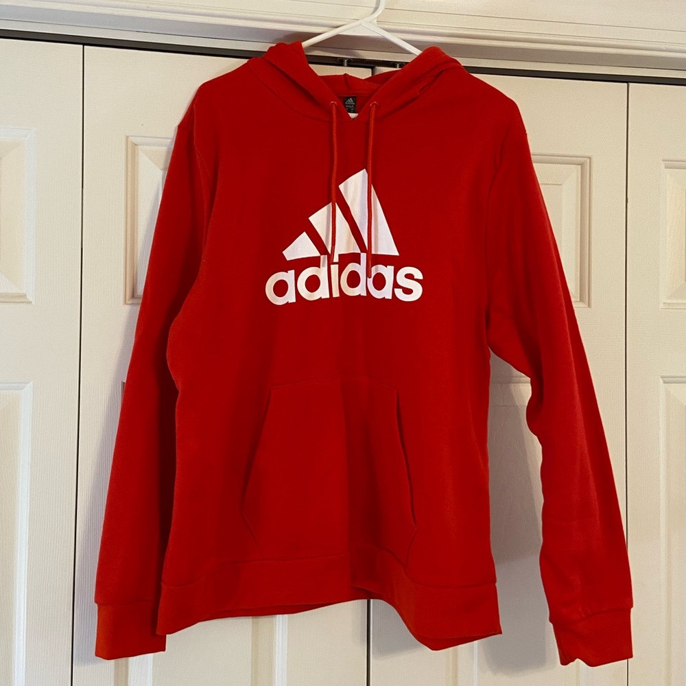NWOT Red Mens Adidas Hoodie